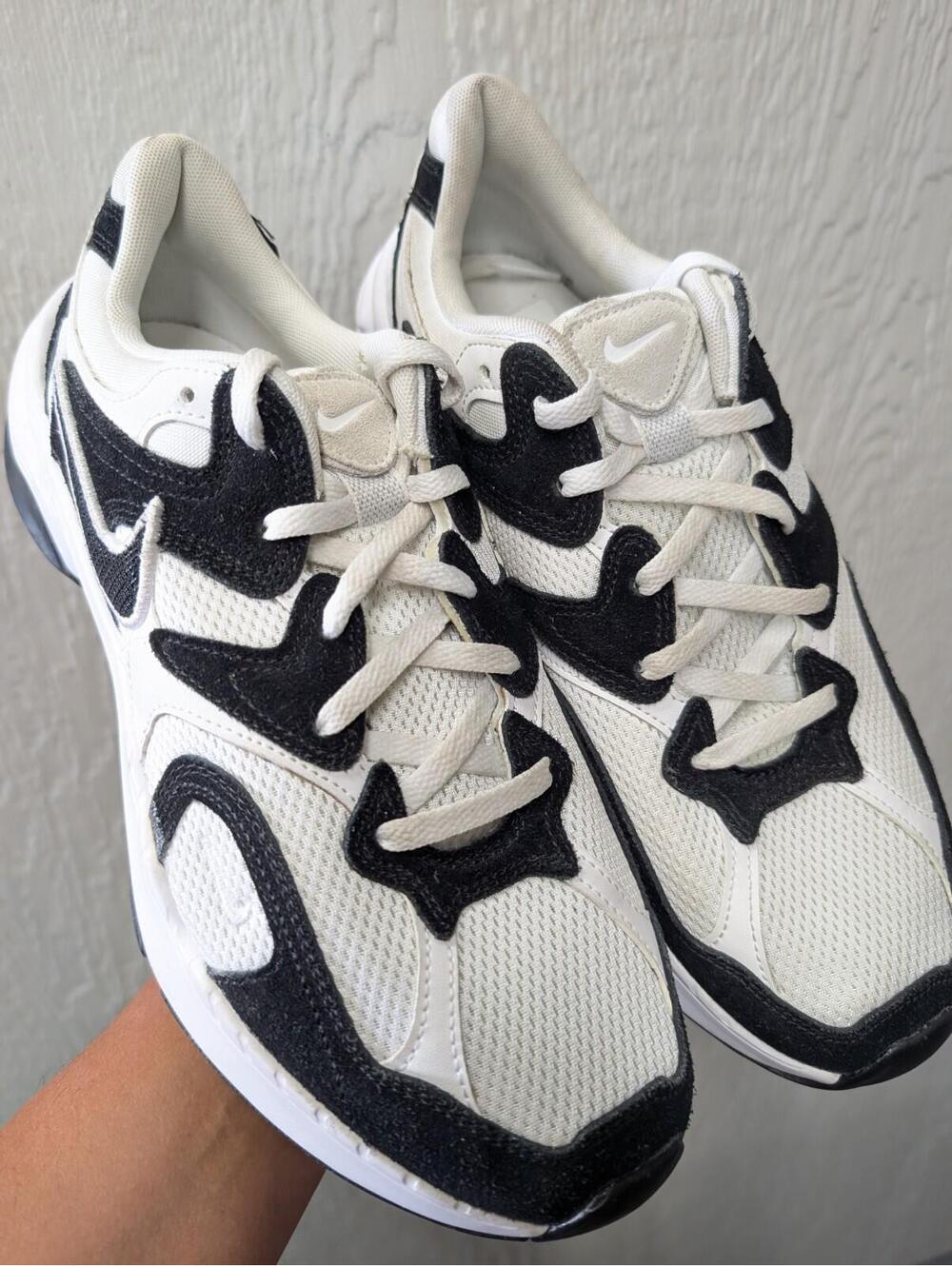 NIKE AL8 White Black Sneakers Shoes Athletic FJ3794-104 Women's Size 12 - Picture 2 of 8